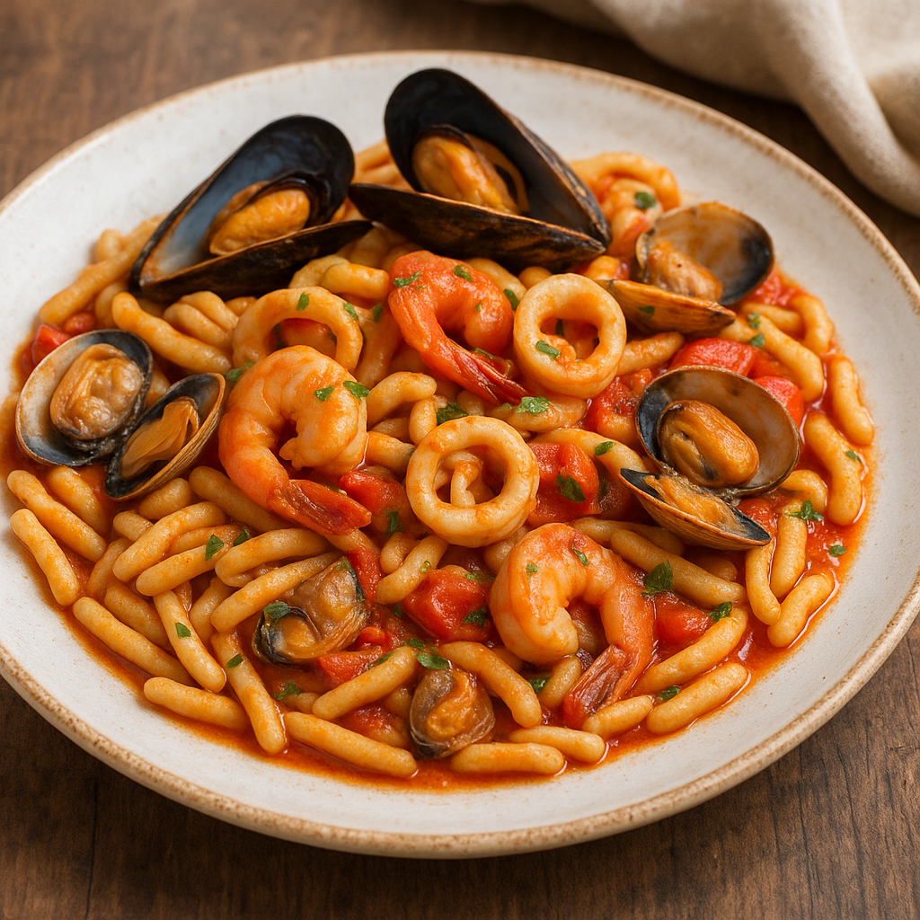 CICATIELLI WITH SEAFOOD LECCESE STYLE