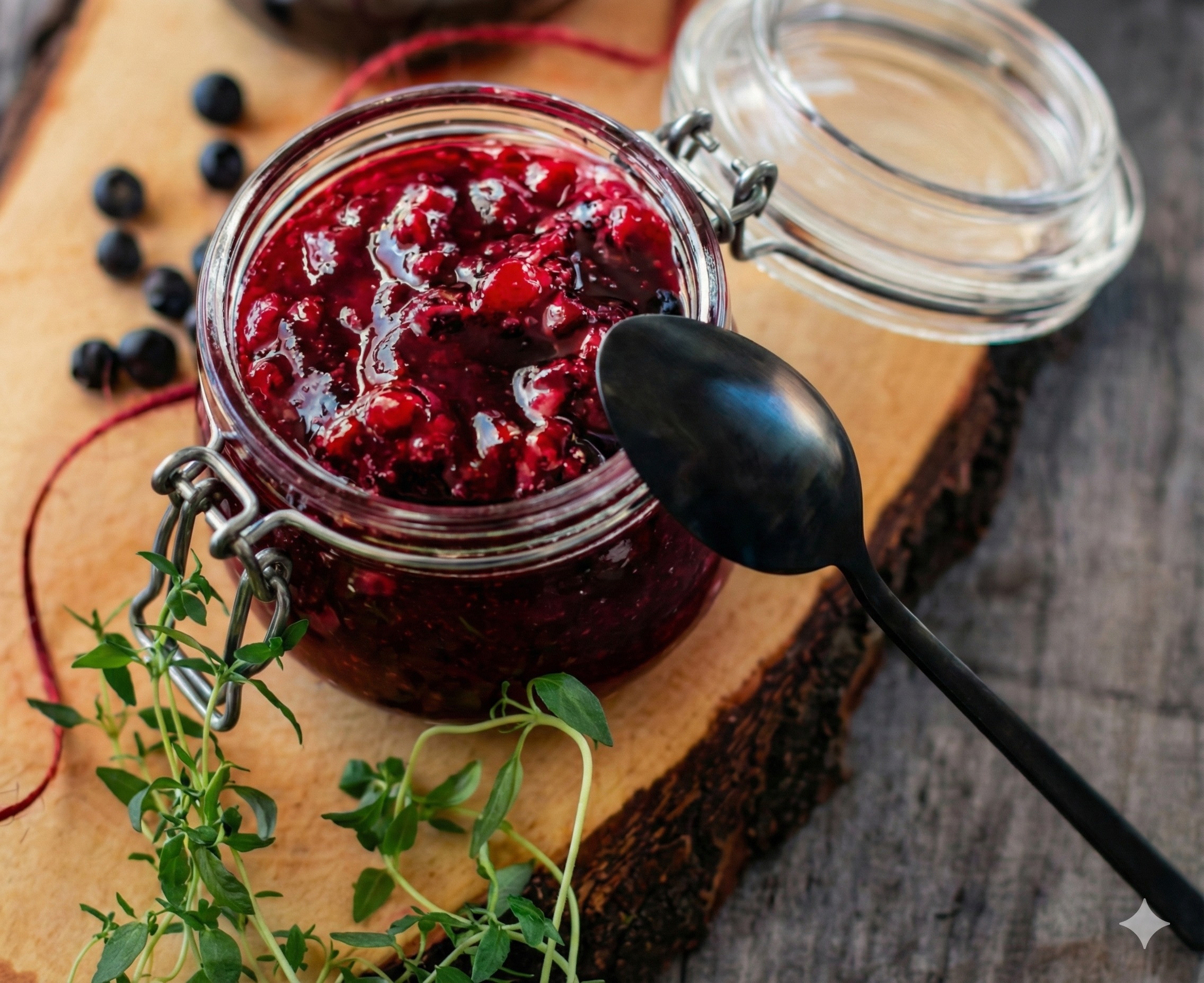 Lingonberry-gin sauce